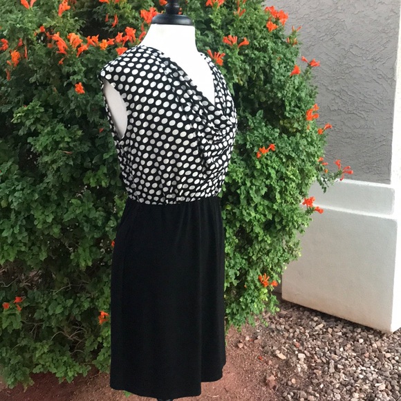 Corey P Draped Fitted Waist Dress Size Medium - Picture 7 of 8